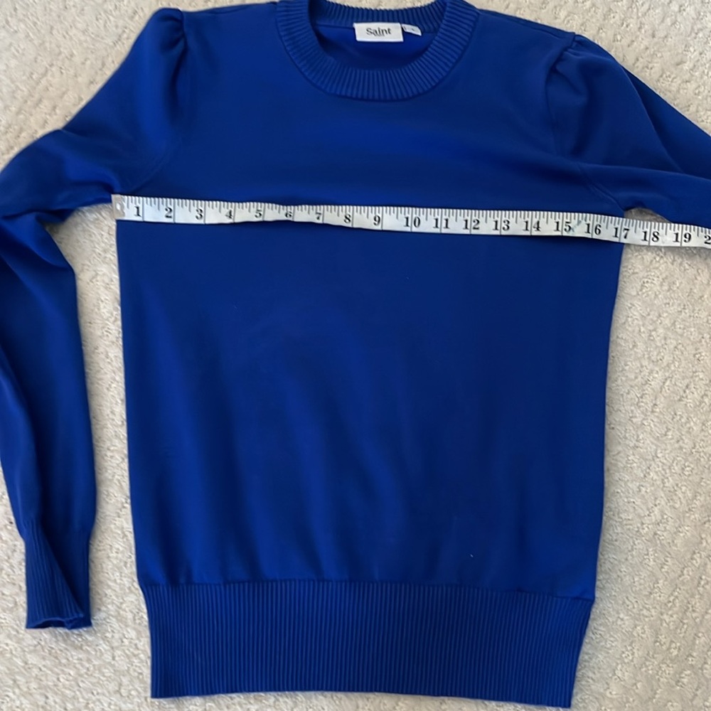 Women's Crewneck Sweater in Royal Blue - Picture 6 of 10